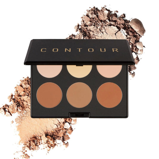 Bronzer Contour Kit & Highlighter Powder Makeup – 6 Blendable Shades for a Natural Sun-Kissed Glow – Long-Lasting, Lightweight, Cruelty-Free & Paraben-Free Face Makeup