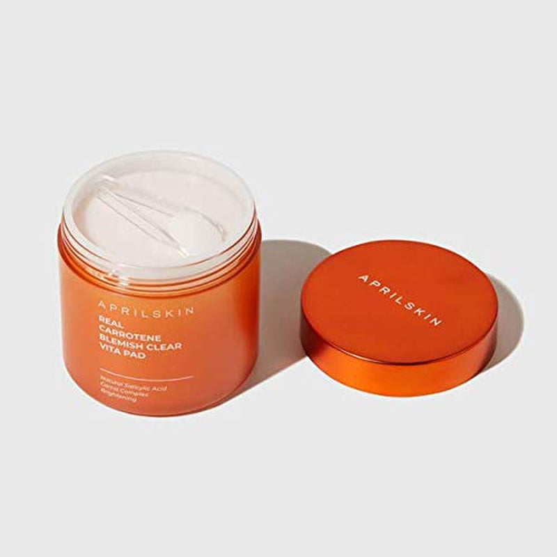 Carrotene Clarifying Pads | Oily, Sensitive, Acne-Prone Skin | Vegan, Cruelty-Free, Exfoliating, Fights Acne & Pore-Tightening | 60 Pads | No Sulfates and Artificial Fragrance